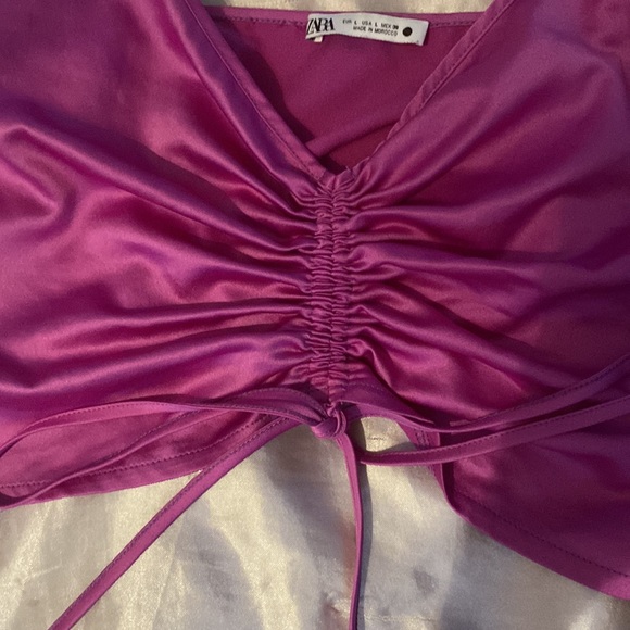 ZARA BAR/PARTY TOP SIZE LARGE - Picture 3 of 4